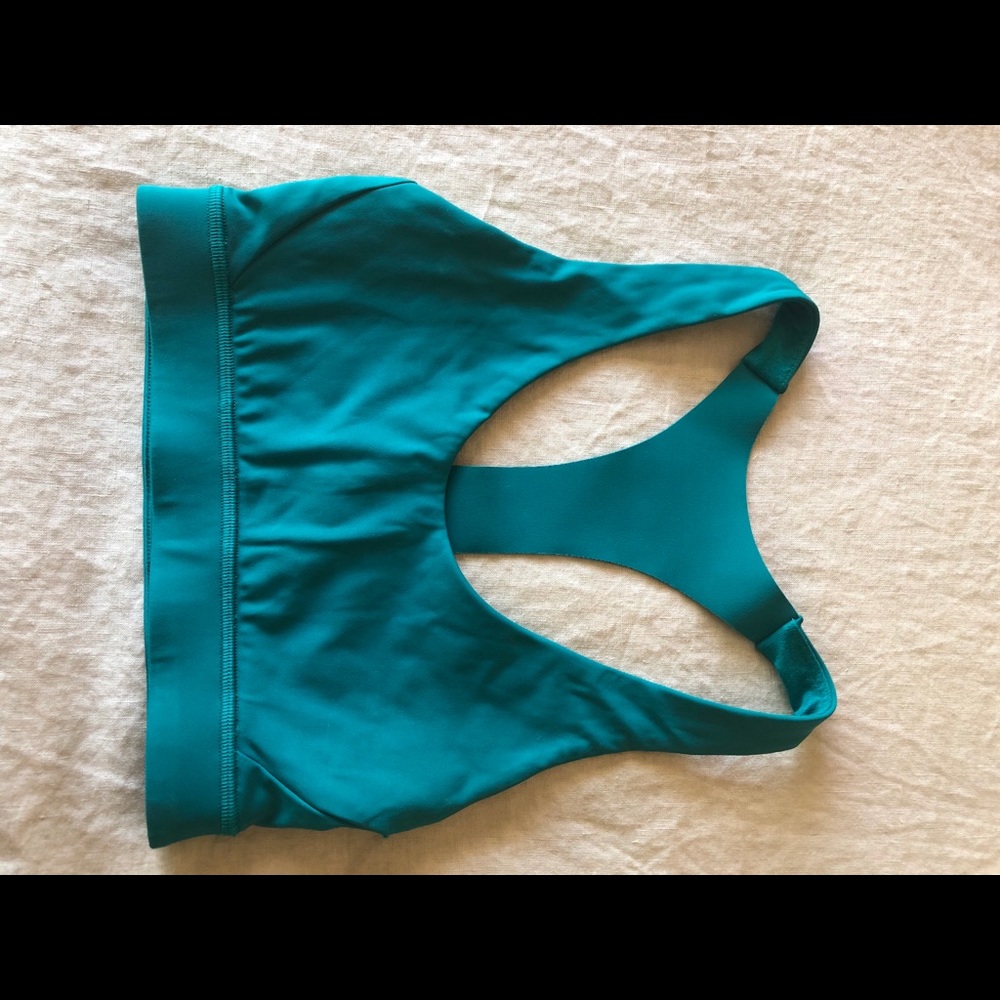 Teal lulu lemon sports bra